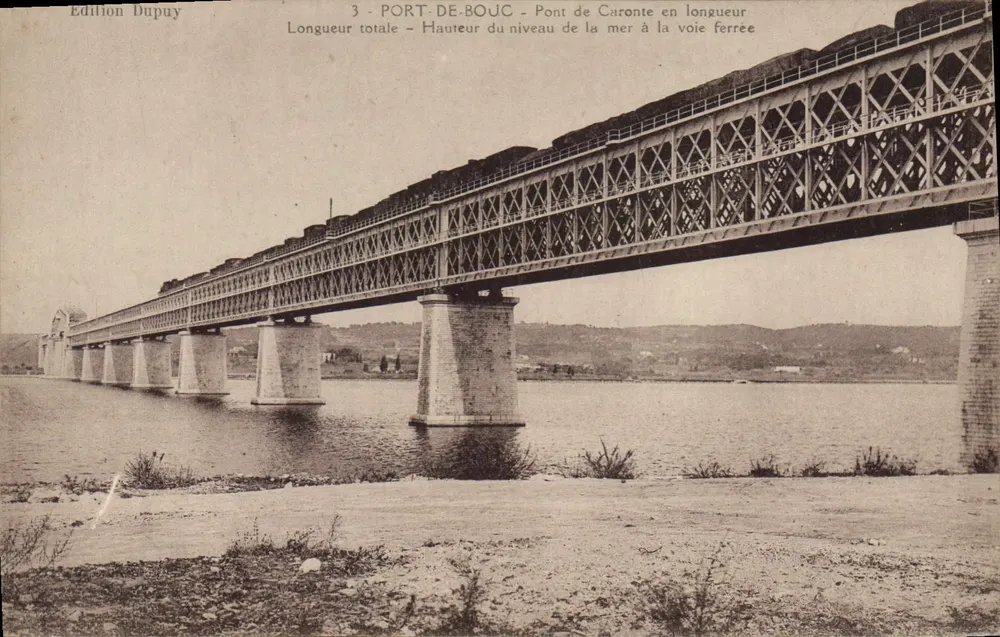 Port-de-Bouc - Pont de Caronte em comprimento — Edição Dupuy, n°3 - Frente