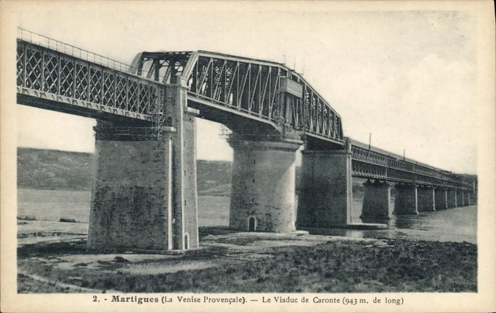 Martigues (La Venise Provençale) — Der Viadukt von Caronte (943 m. lang) - Vorderseite