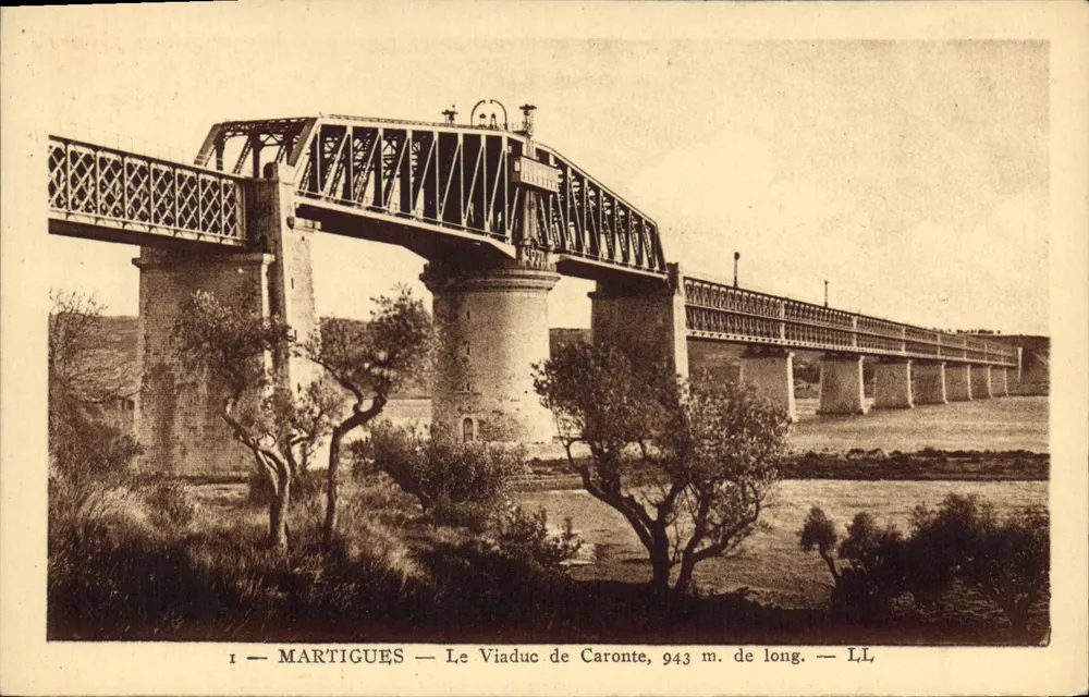 Martigues — Het Viaduct van Caronte, 943 m. lang — LL - Voorkant
