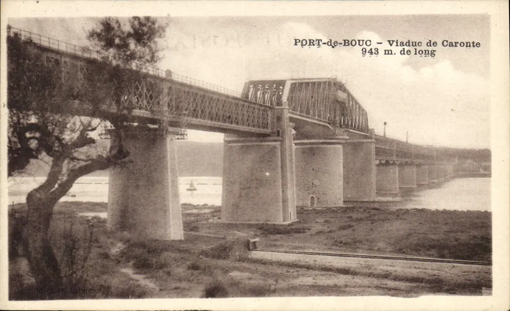 Port-de-Bouc — Viaduto de Caronte, 943 m de comprimento — editor Michault Labrous - Frente