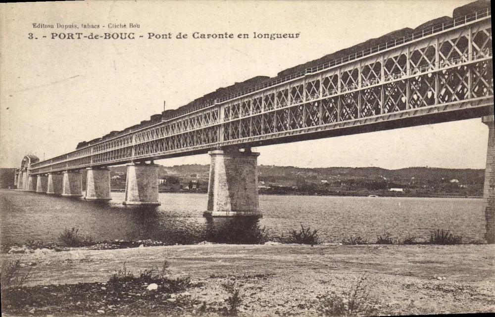 Brücke von Caronte in Länge — Port-de-Bouc — Edition Dupuis, Cliché Bou - Vorderseite