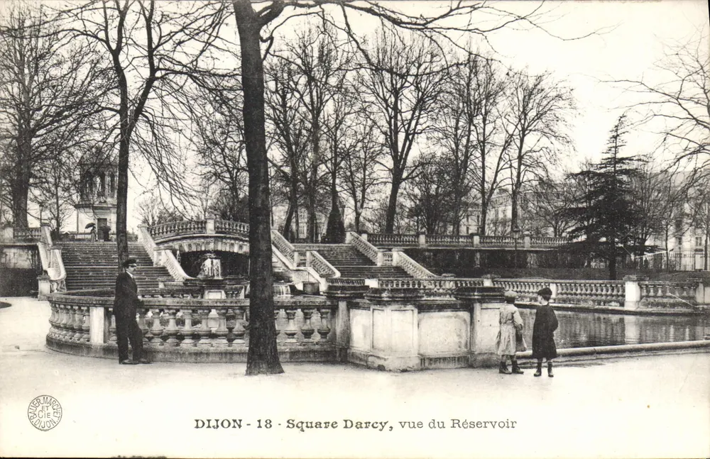 Dijon - Piazza Darcy, vista del Serbatoio — editore L'Éditeur Mijot, n°18 - Recto