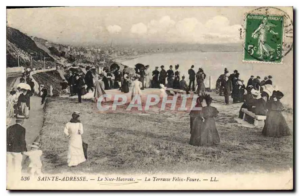 Sainte-Adresse — Le Nice-Havrais — La Terrasse Félix-Faure — LL. — n° 536 - Vorderseite
