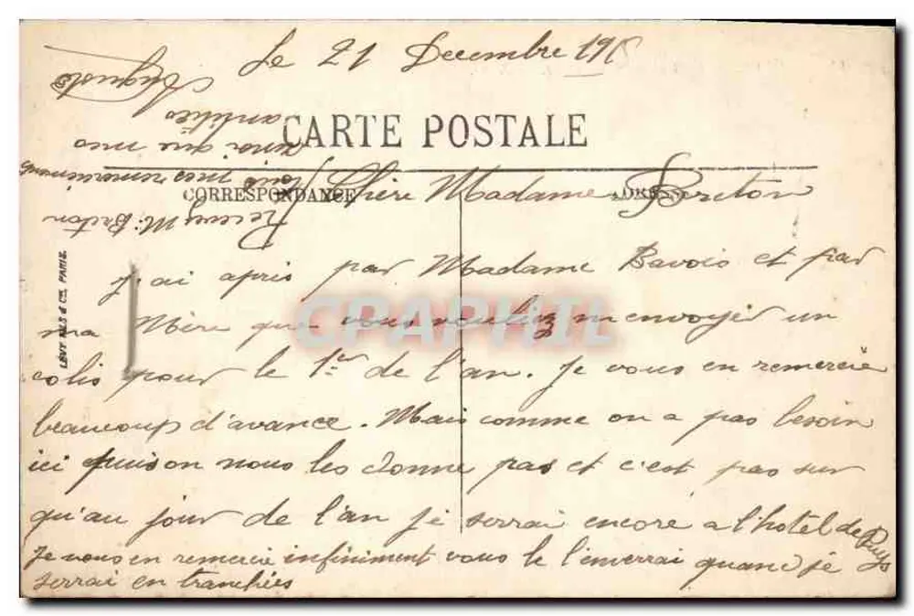 Dieppe — O Boulevard Marítimo — N. G. - Verso