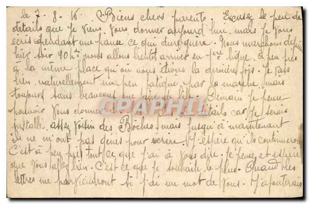Correspondência das Forças da República — Carta em franquia — Resposta do militar — Editor: CRAPHIL - Verso