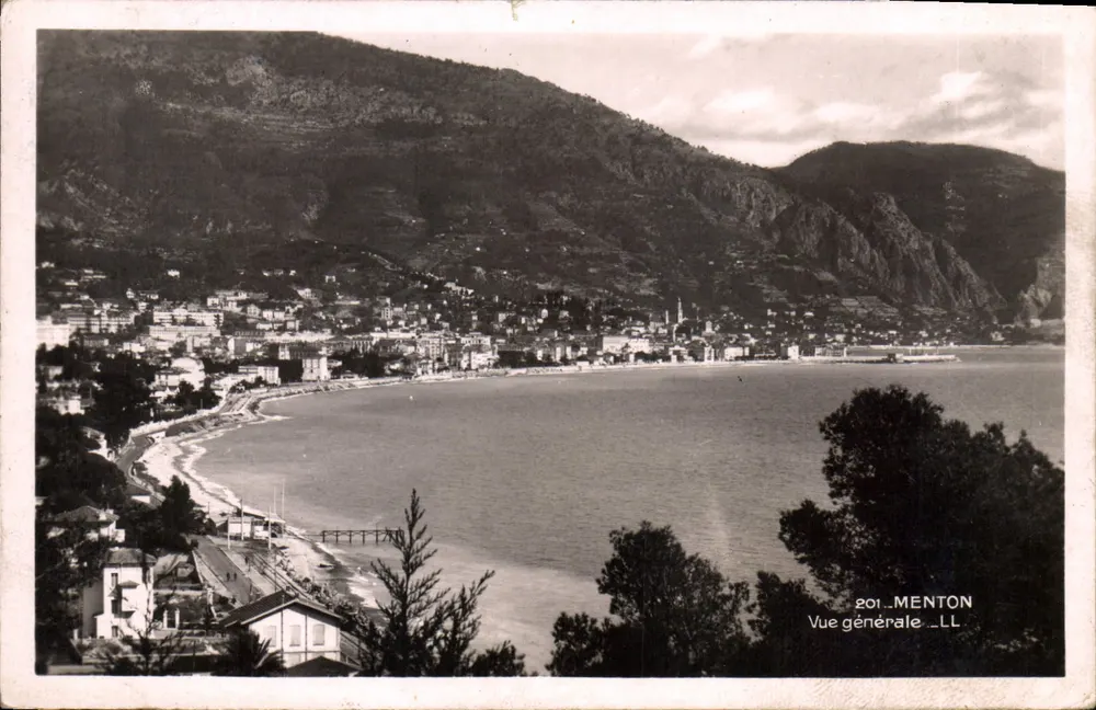 Menton — Vista geral — LL, n° 201 - Frente