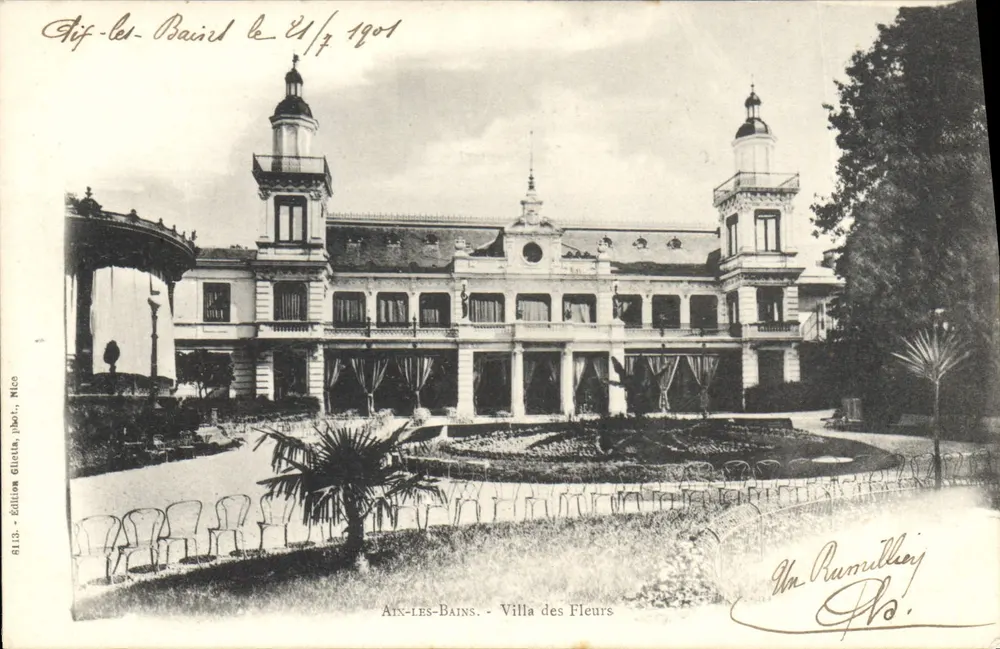 Aix-les-Bains - Villa das Flores — edição Glietta, Nice, n°813 - Frente