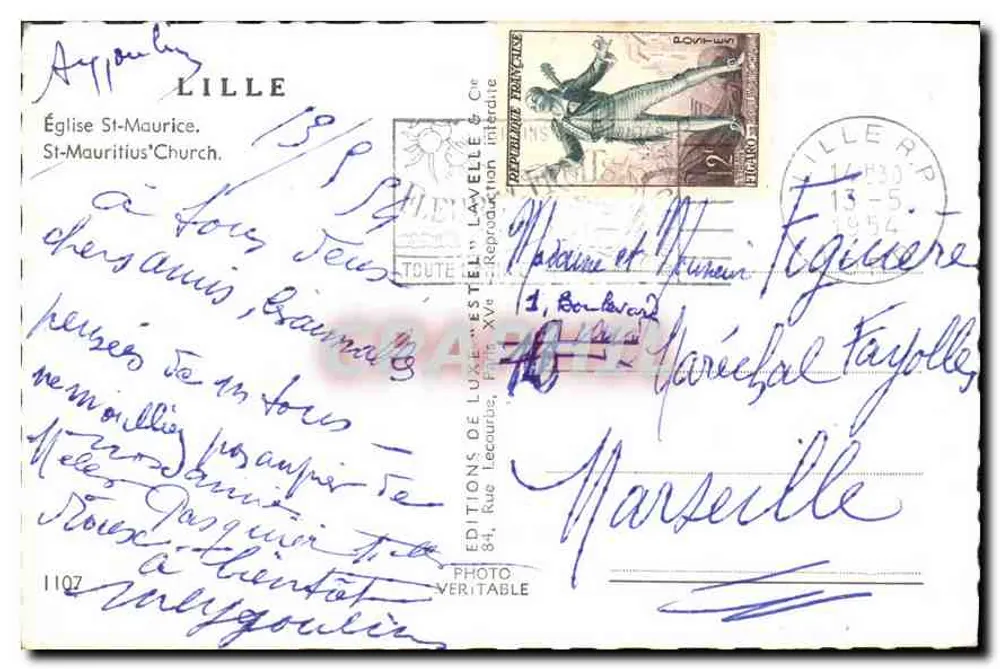 Igreja de São Maurício — Lille — Estel - Verso