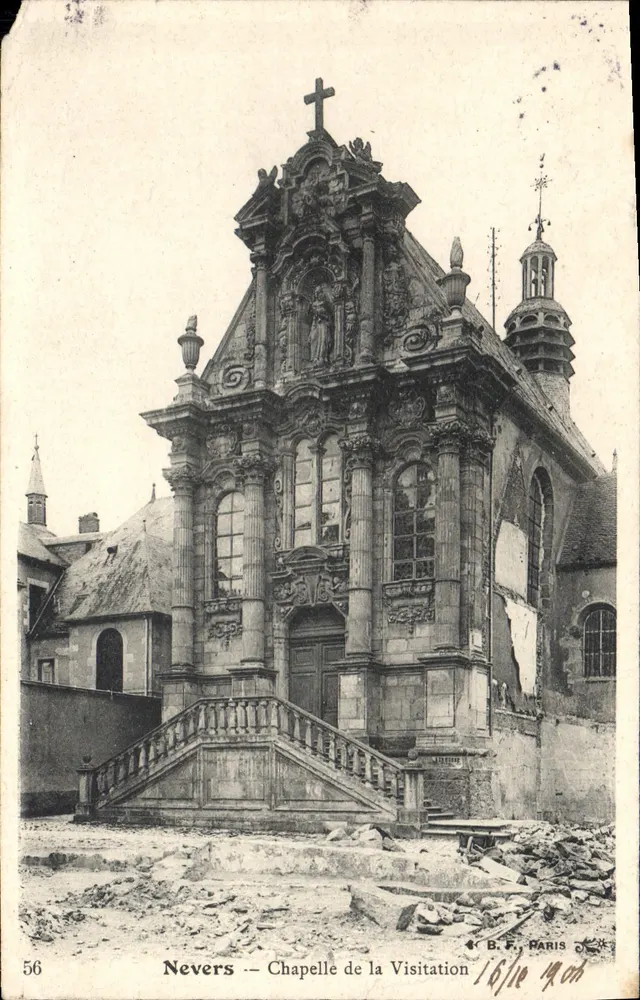 Nevers — Chapelle de la Visitation — B.F. PARIS n°56 - Frente
