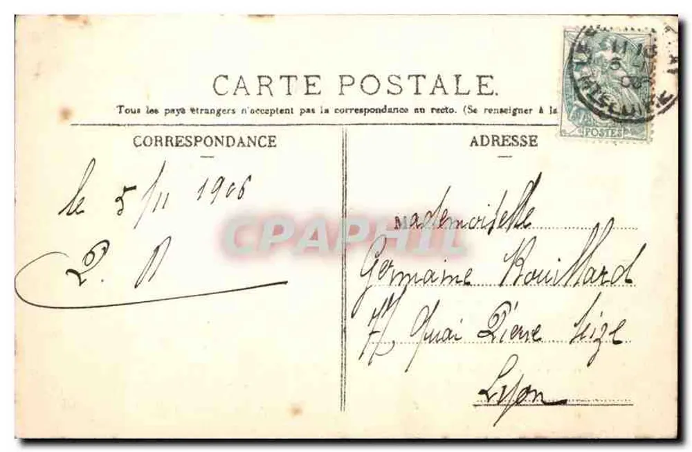 Le Puy-en-Velay — Der Corneille-Felsen und die kolossale Statue der Notre-Dame de France — L'Ébrondelle - Paris, n°509 - Rückseite