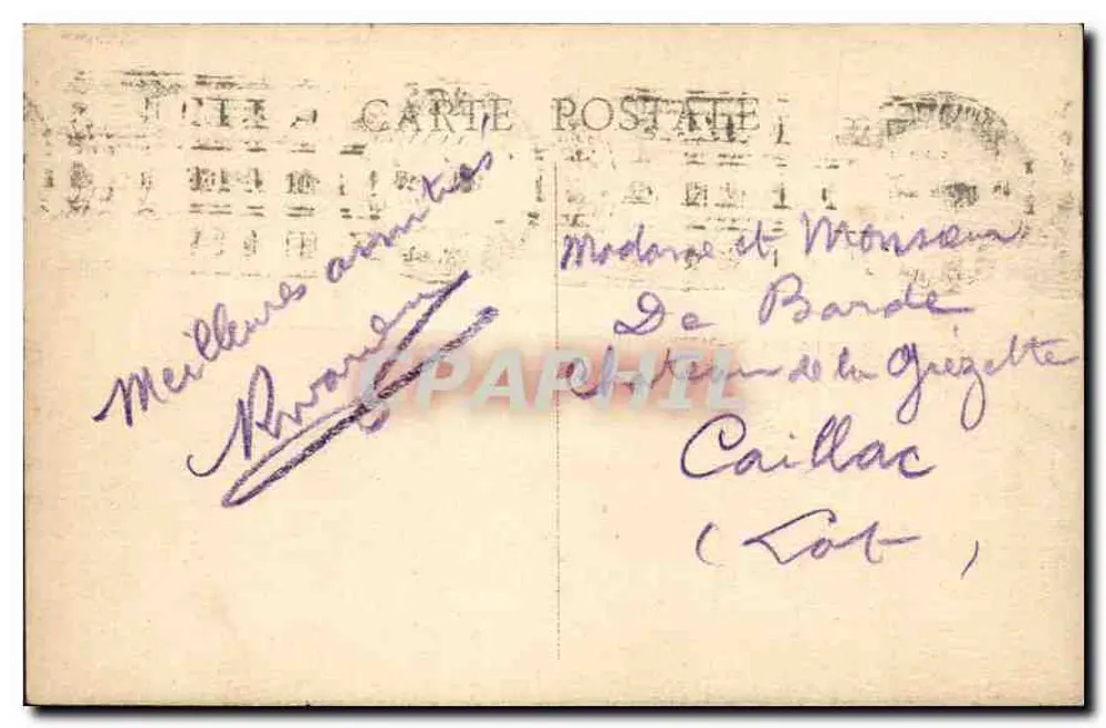 Porto de Marselha — Guindaste portuário — Editor não identificado - Verso