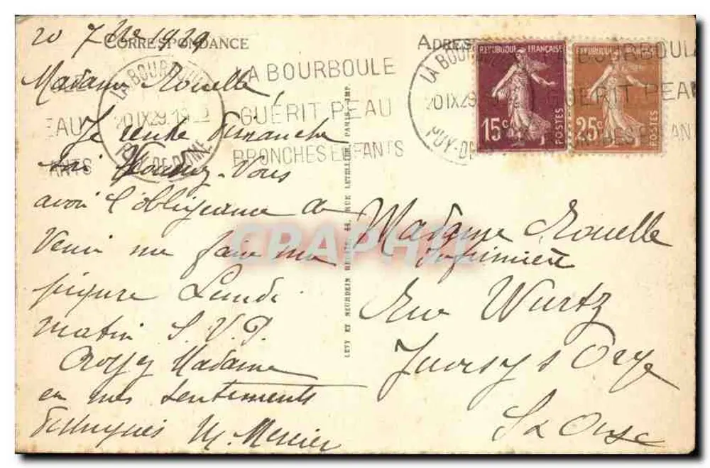 La Bourboule — Il Parco Fenestre, la Piscina — LL, n°164 - Verso