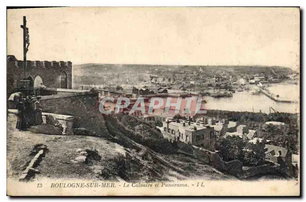 Boulogne-sur-Mer — Ansicht des Calvaires und Panorama — I.L. - Vorderseite