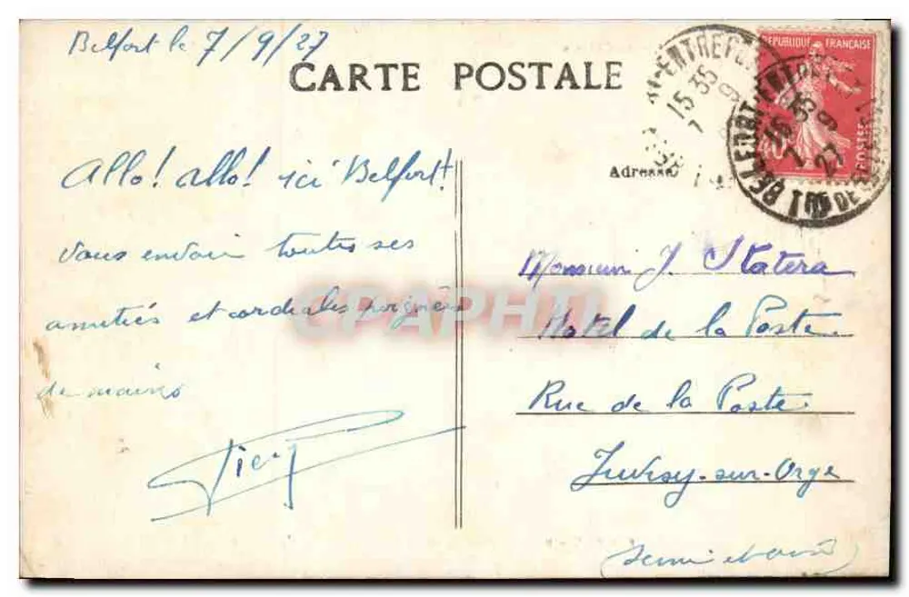 Belfort — Vista Geral do Castelo — Editor R. H. P. B. - Verso