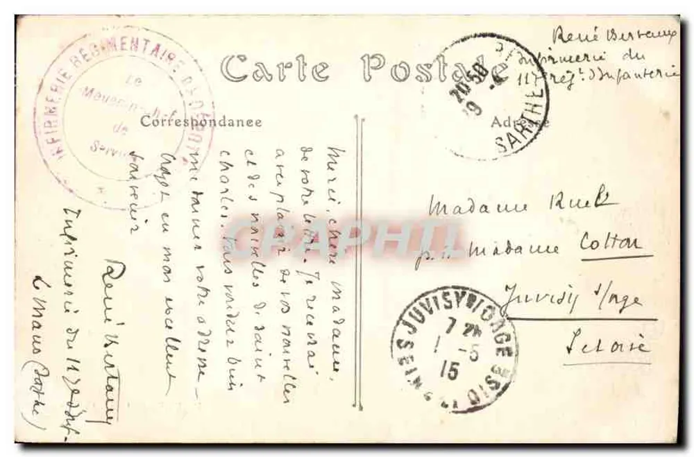 Le Mans — Allgemeiner Blick vom Quai Ledru-Rollin — R. Barbier, Verlag, Le Mans - Rückseite