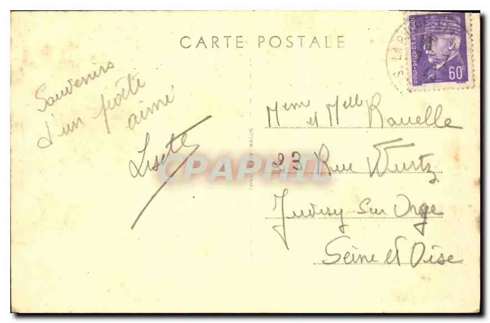 Milly-Lamartine — Casa de Lamartine — Lembranças de Lamartine - Verso
