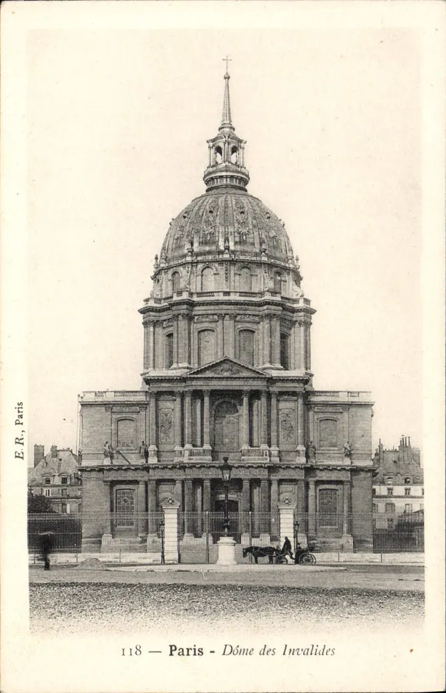 Paris - Dôme dos Invalidos — E.R., Paris, n° 118 - Frente