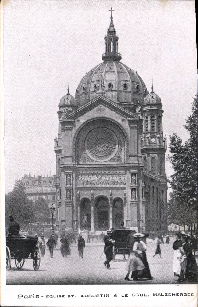 Paris - Igreja de São Agostinho & Jardim do Luxemburgo - Malesherbes - Frente