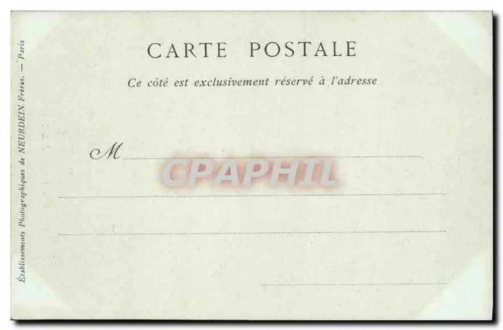Paris — A Igreja da Trindade — Collections ND Phot, n° 104 - Verso