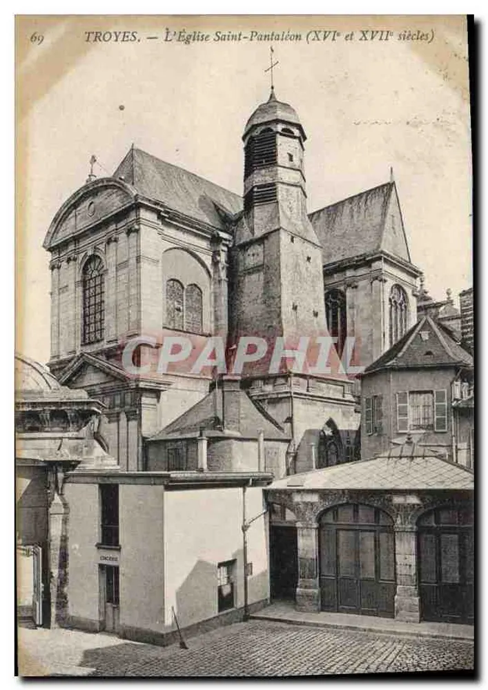 Troyes — De Kerk van Sint Pantaleon (16e en 17e eeuw) —n°69 - Voorkant