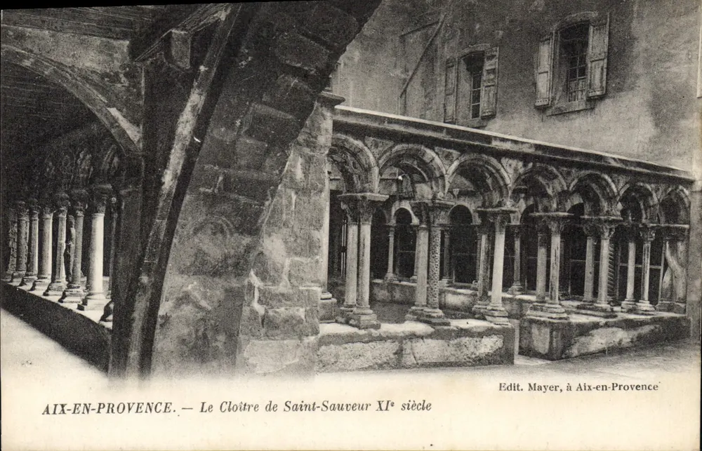 Aix-en-Provence — O Claustro de Saint-Sauveur Século XI — Edit. Mayer, Aix-en-Provence - Frente