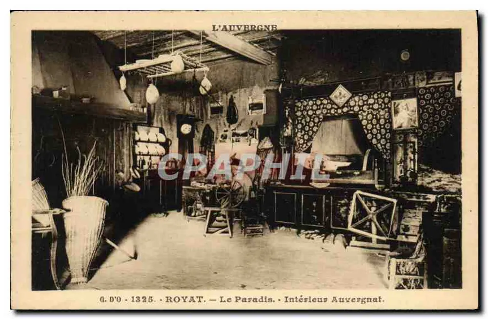 Royat — Le Paradis — Auvergne-Innenräume — G. D'O - 1325 - Vorderseite