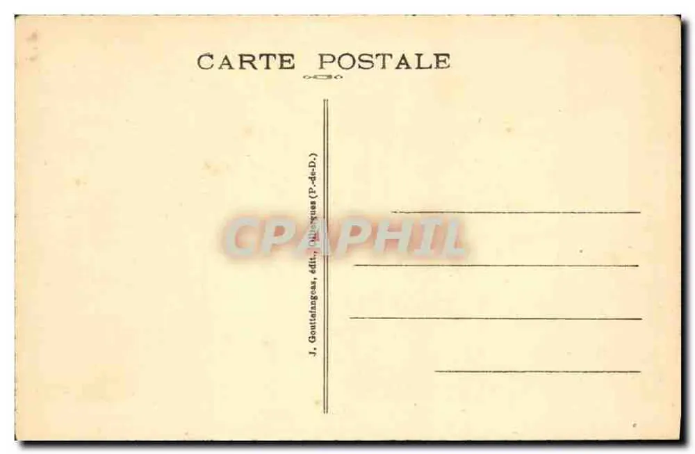 Royat — Le Paradis — Auvergne-Innenräume — G. D'O - 1325 - Rückseite