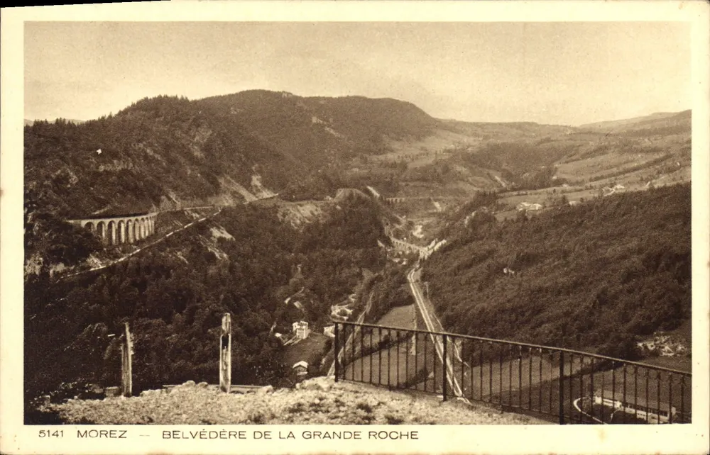 Morez — Belvédère della Grande Roche — editore sconosciuto, n° 5141 - Recto