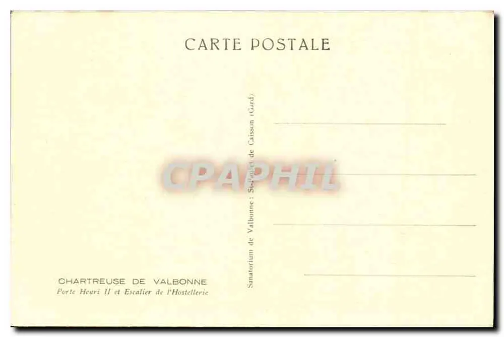 Tor Henri II und Treppen der Hostellerie — Chartreuse de Valbonne (Gard) - Rückseite