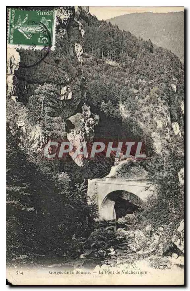 Gorges van de Bourne — De Brug van Valchevrière — ND. Phat - Voorkant