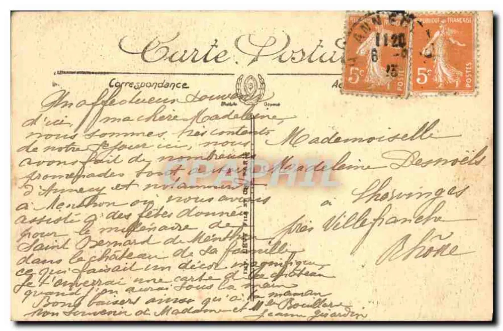 Annecy — Palais de l'Île — Vieilles Prisons — LL. — Nr. 45 - Rückseite