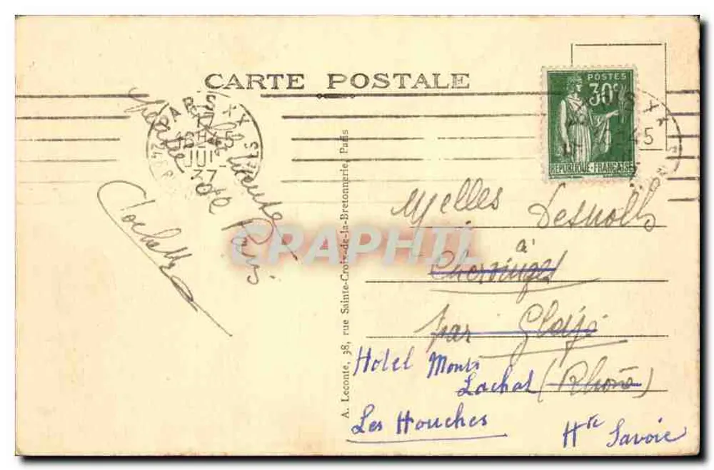 Paryż - Place Vendôme - Square Vendôme — Stara pocztówka n°50, wydawca F. V. - Rewers
