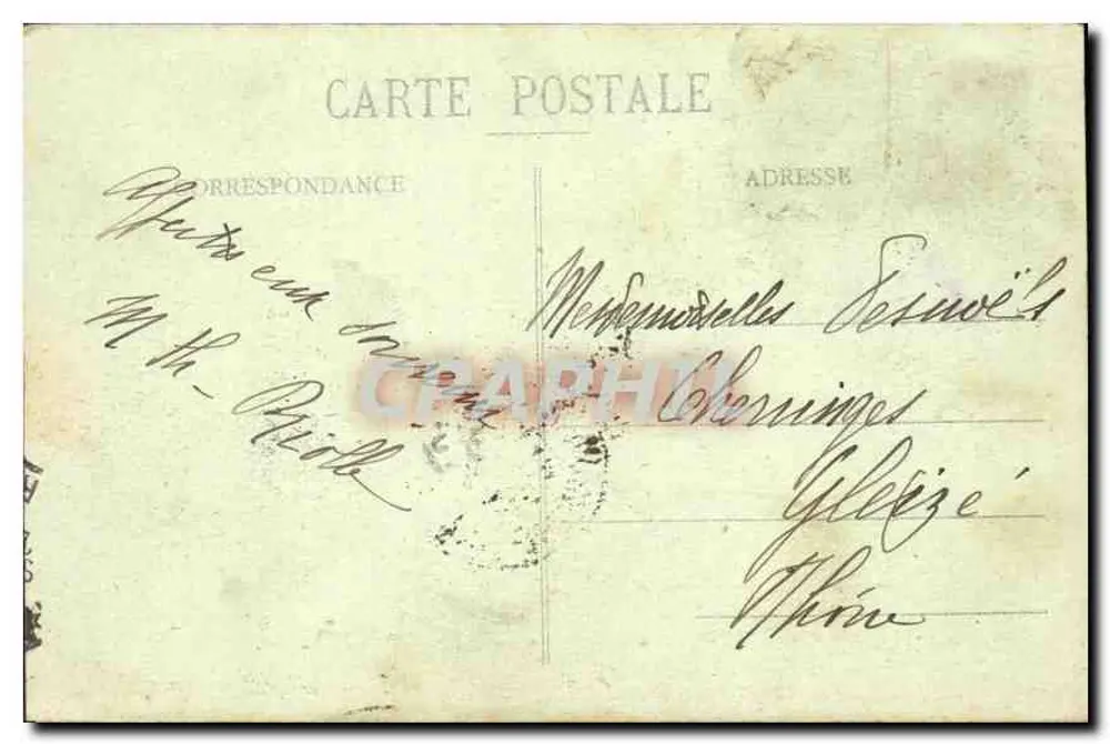 Bahnhof Nord und Boulevard Denain — Paris — F. F. Paris - Rückseite