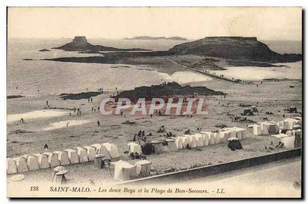 Saint-Malo - Die beiden Bays und der Strand von Bon-Secours - LL - Vorderseite