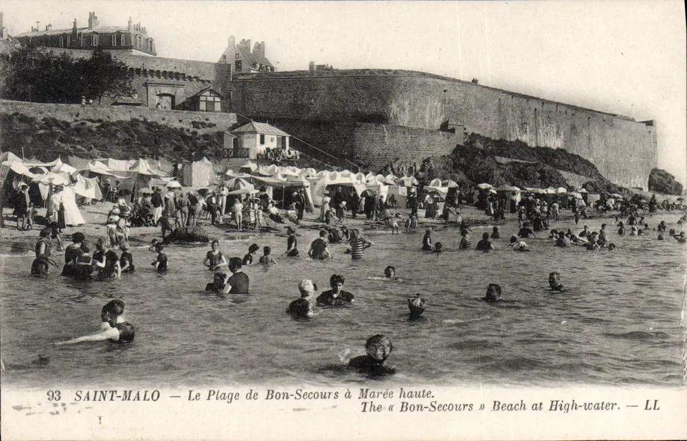 Saint-Malo — Strand von Bon-Secours bei Ebbe — LL - Vorderseite