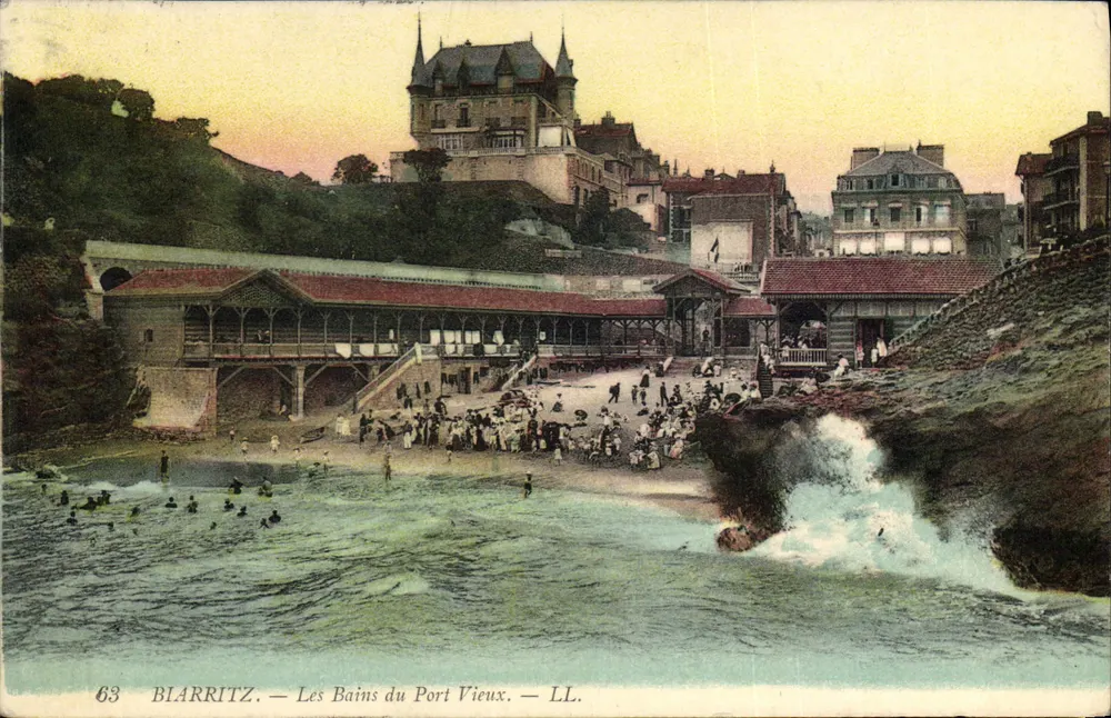 Blarritz — Die Bäder des alten Hafens — LL. — N° 63 - Vorderseite