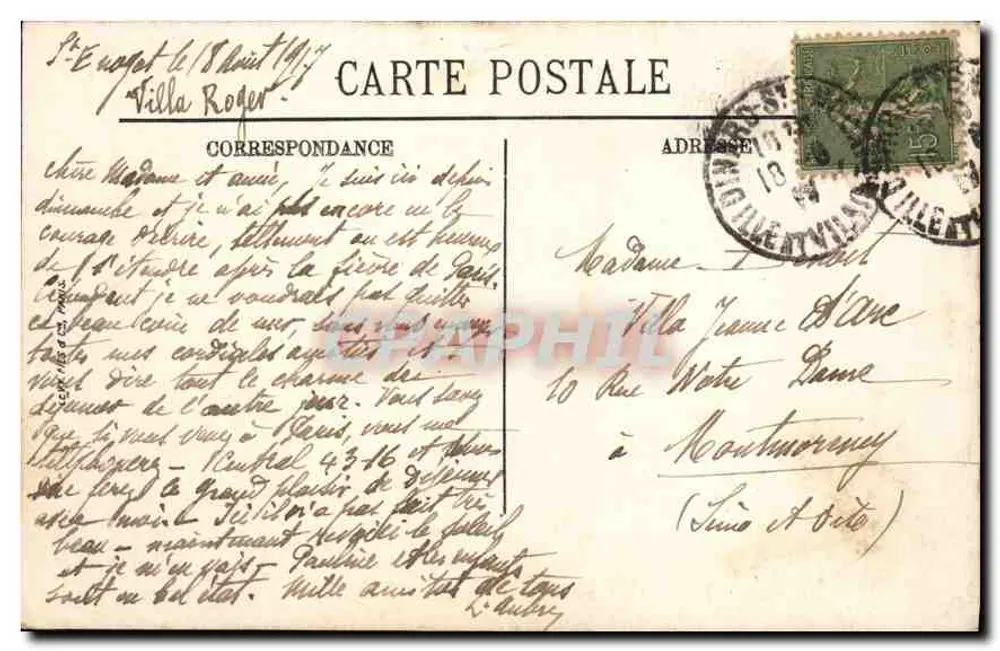 Dinard — Rond-Point de la Malouine — L.I. - Verso