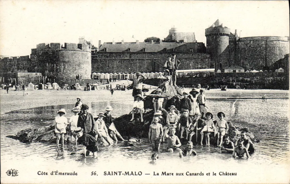 Saint-Malo — Seeenteich und Schloss — B.L.D. n° 56 - Vorderseite