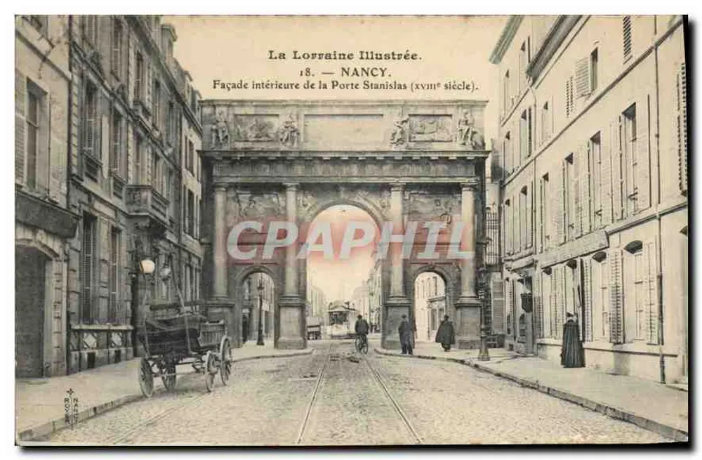 Nancy — Innere Fassade der Porte Stanislas (18. Jahrhundert) — La Lorraine Illustrée, Nr. 18 - Vorderseite