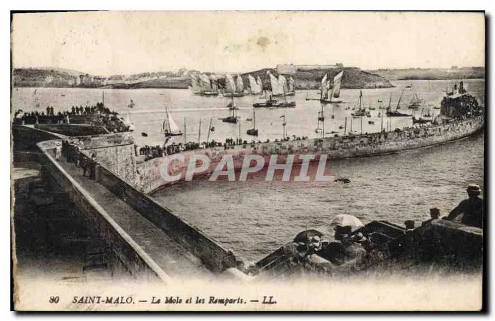 Saint-Malo — Der Môle und die Ramparts — LL. - Vorderseite