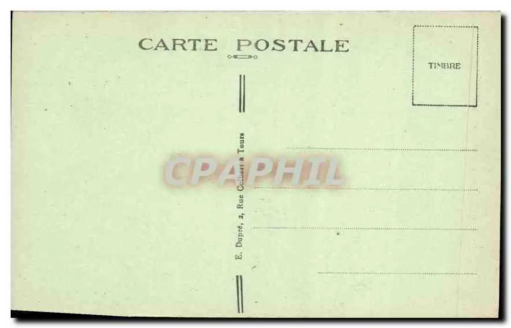 Azay-le-Rideau (Indre-et-Loire) — Nationaler Schloss; Haupteingang — A.P. Nr. 31 - Rückseite