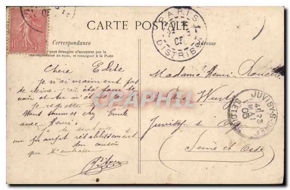 PARIS — Avenue de la Grande-Armée, Blick vom Fuße des Arc de Triomphe — C. L. C. Nr. 434 - Rückseite