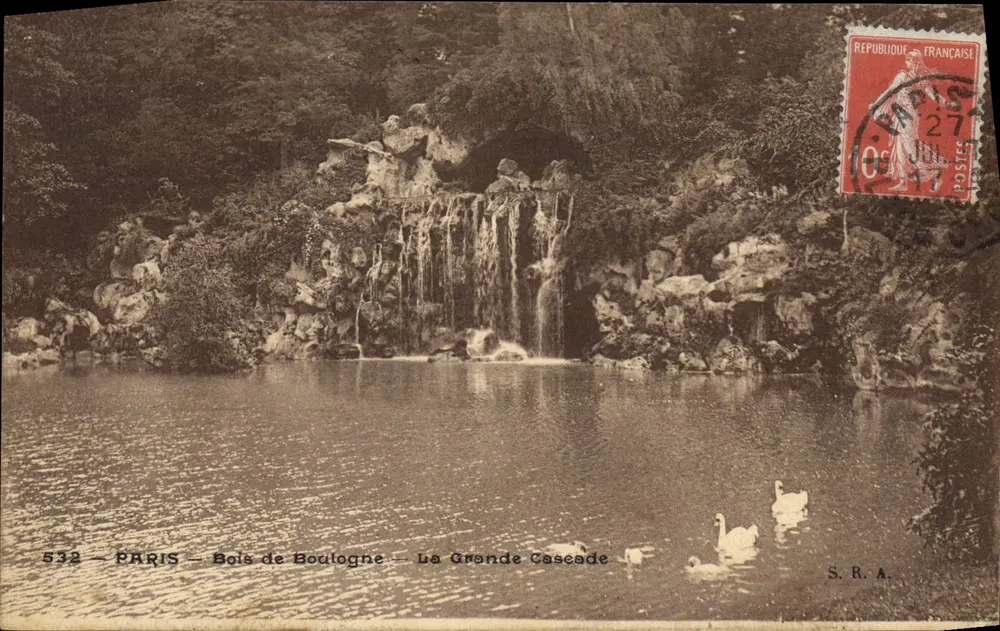 Paris — Bois de Boulogne — La Grande Cascade — S.R.A. n°532 - Vorderseite