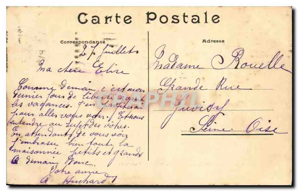 Paris — Bois de Boulogne — La Grande Cascade — S.R.A. n°532 - Rückseite