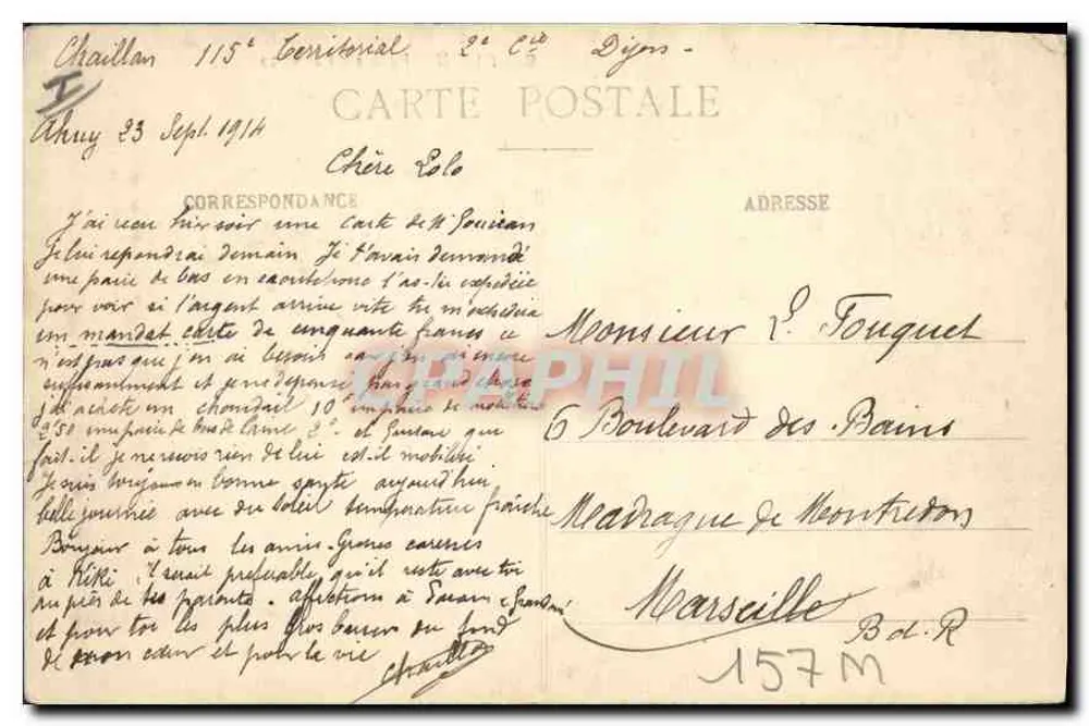 Dijon - Palácio de Justiça — editor desconhecido, n° 8 - Verso