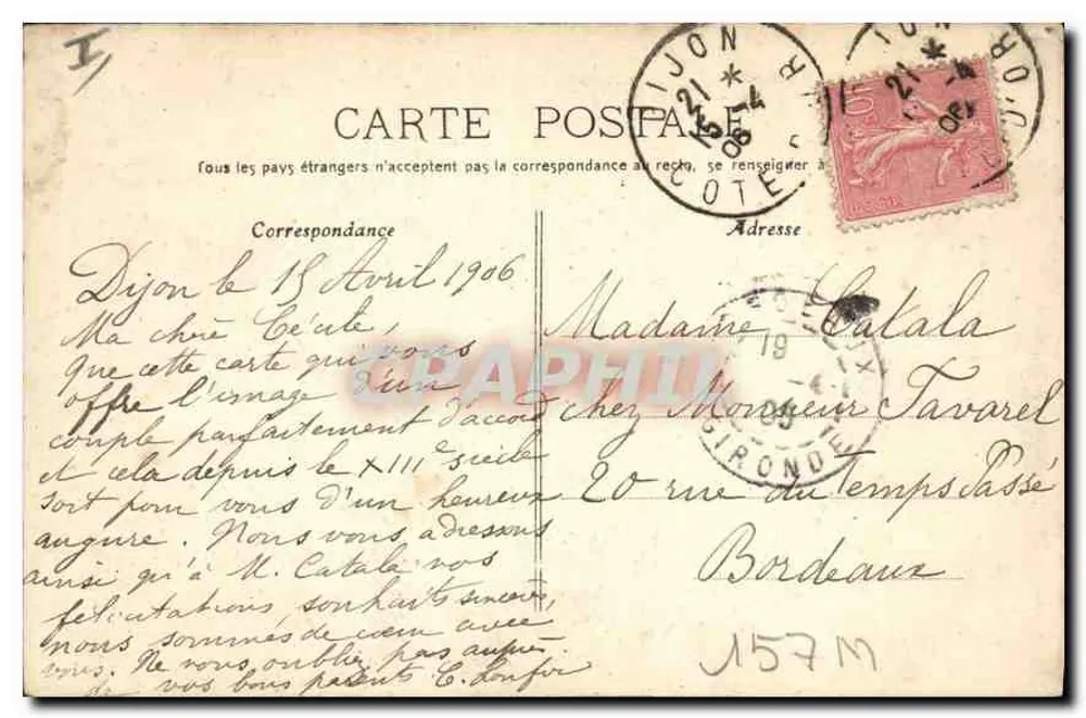 Dijon — Kirche Notre-Dame — Jacquemart-Uhr - Rückseite