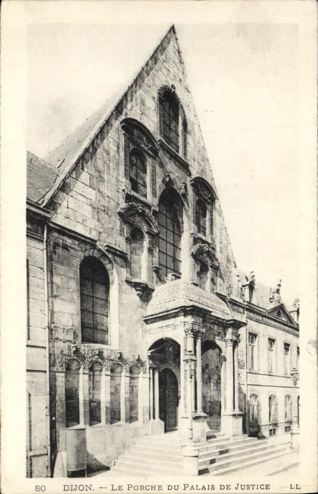Dijon — Der Portal des Palasts der Gerechtigkeit — LL, n° 80 - Vorderseite