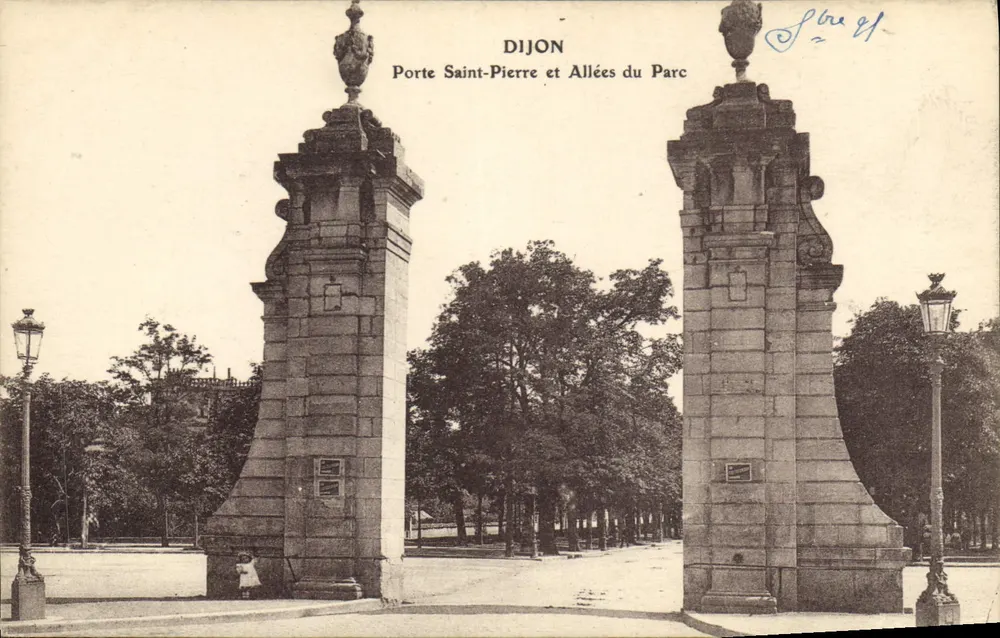 Dijon — Porte Saint-Pierre und Allées du Parc — Verlag LB Dijon, Seriennummer 81 - Vorderseite