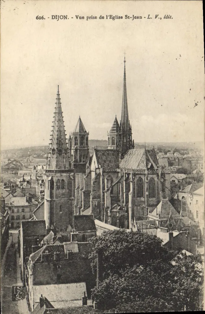 Dijon — Blick vom Kirchhof Saint-Jean — L. V., Ausg. n° 606 - Vorderseite