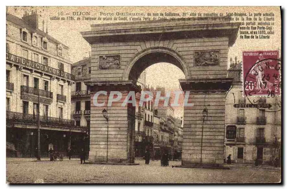 Dijon — Porte Guillaume — errichtet 1786, benannt nach Guillaume, Abt des Klosters Saint-Bénigne - Vorderseite